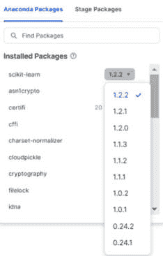 图 2.16 – 包版本