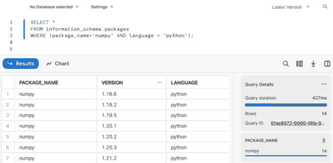 图 2.18 – Anaconda Python 包查询